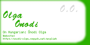 olga onodi business card